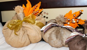 DIY Burlap Pumpkins