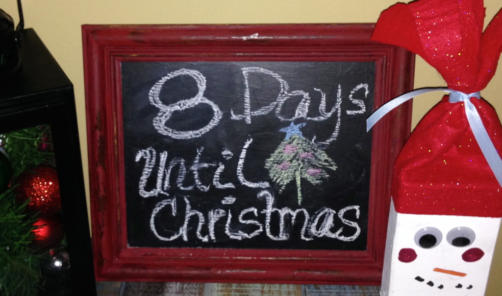 Eight days until Christmas