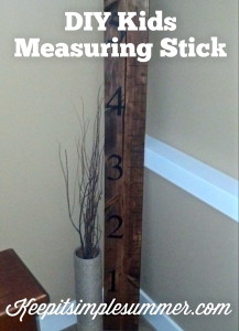 DIY Kids Measuring Stick