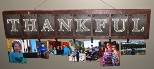 Wooden Thankful Wall Board