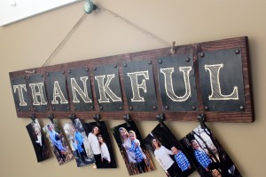 Wooden Thankful Wall Board