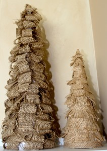 DIY Easy Burlap Easter Tree