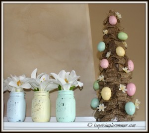 DIY Easy Burlap Easter Tree