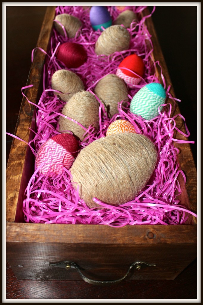 Twine Wrapped Easter Eggs