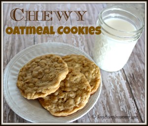 Chewy Oatmeal Cookies