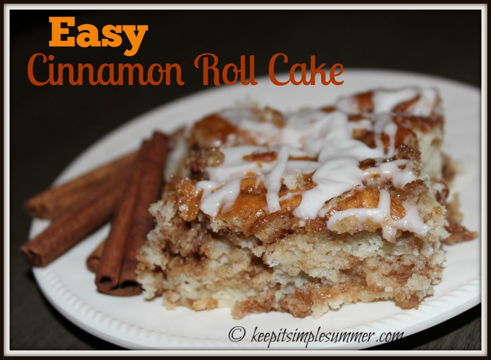 Easy Cinnamon Roll Cake